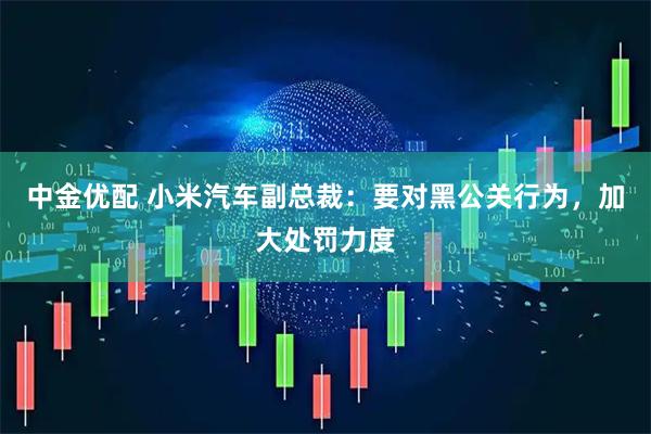 中金优配 小米汽车副总裁：要对黑公关行为，加大处罚力度