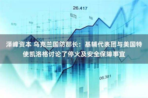泽峰资本 乌克兰国防部长：基辅代表团与美国特使凯洛格讨论了停火及安全保障事宜