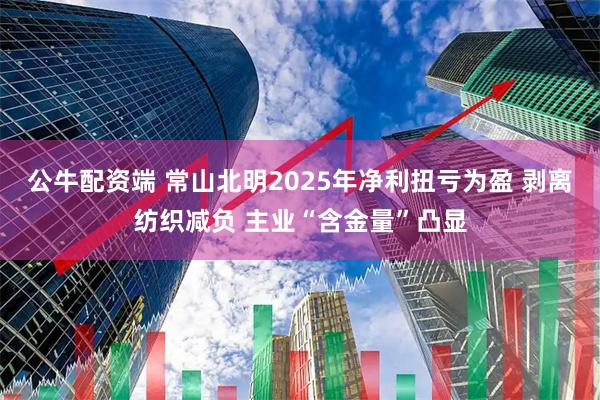 公牛配资端 常山北明2025年净利扭亏为盈 剥离纺织减负 主业“含金量”凸显